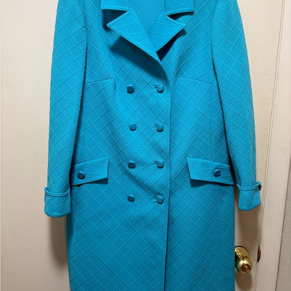 Vintage lightweight Blue Quilted Women's Coat